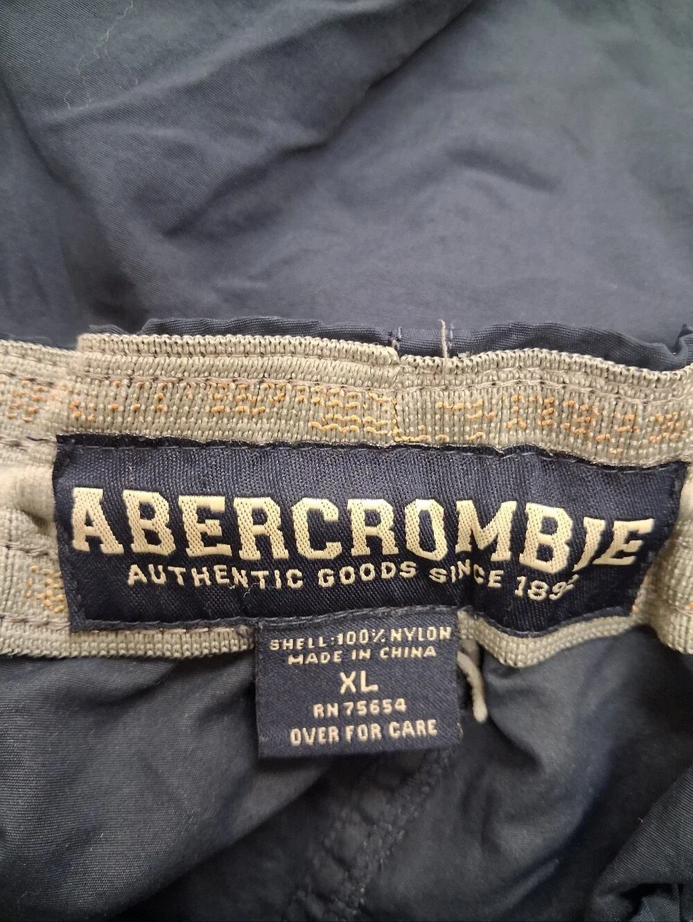 VTG Abercrombie & Fitch Nylon Convertible Cargo Pants Shorts Men XL Y2K
